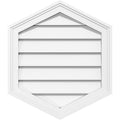 14x22W x 30x22H Vertical Peaked Surface Mount PVC Gable Vent H94259