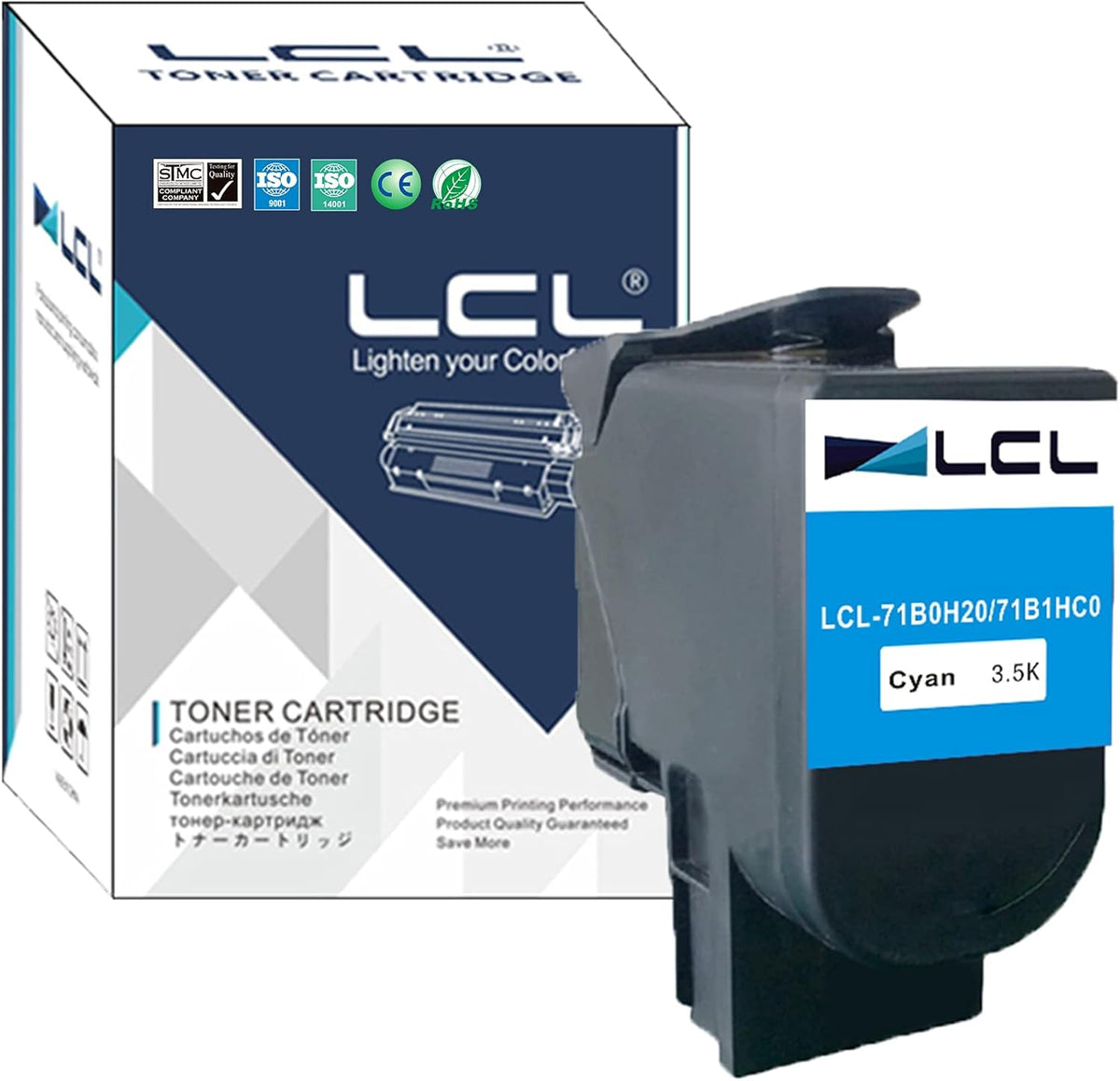 Cyan Compatible Toner Cartridge 3500 Pages (1-Pack) B63844
