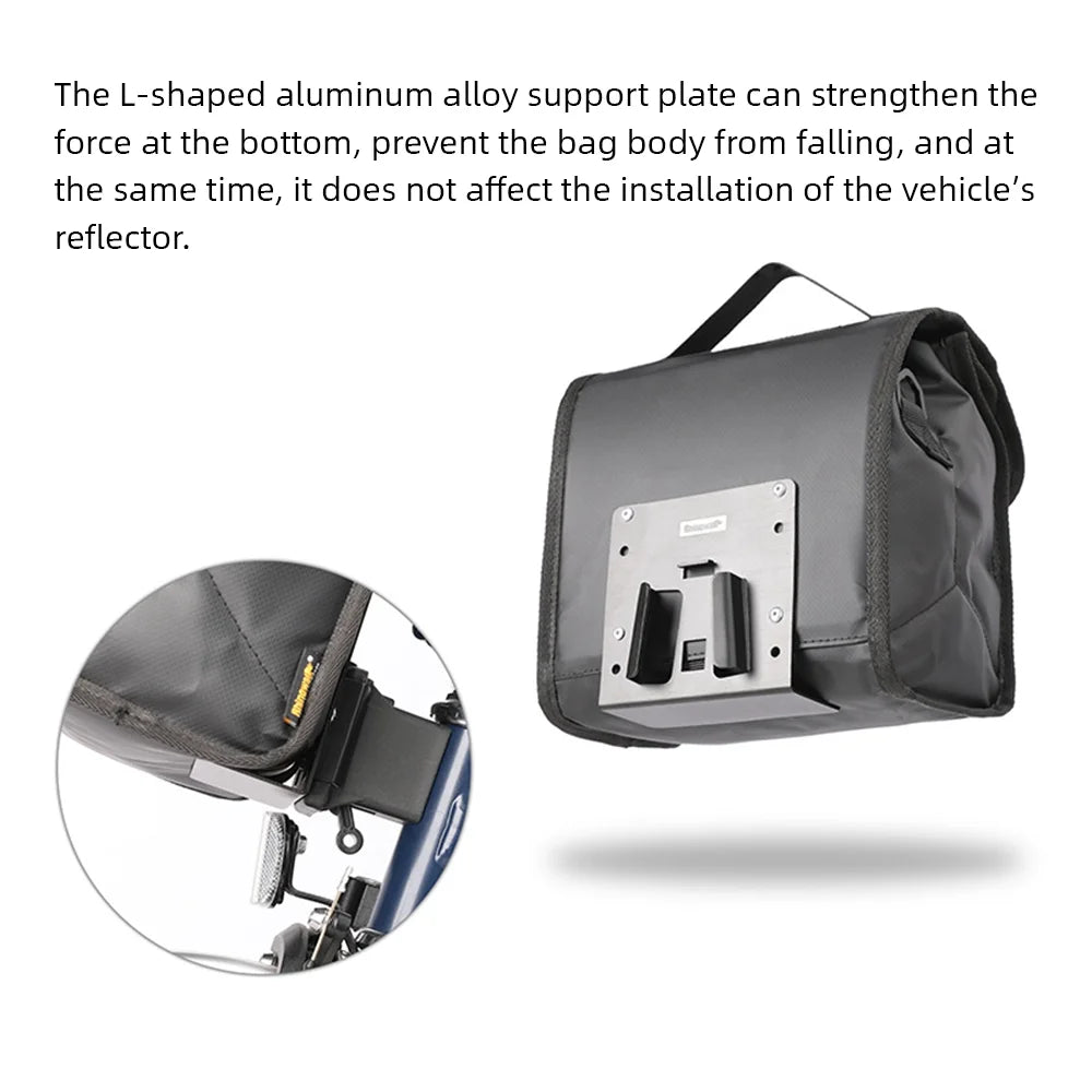 Insulated Folding Bike Handlebar Bag with Rain Cover F3475