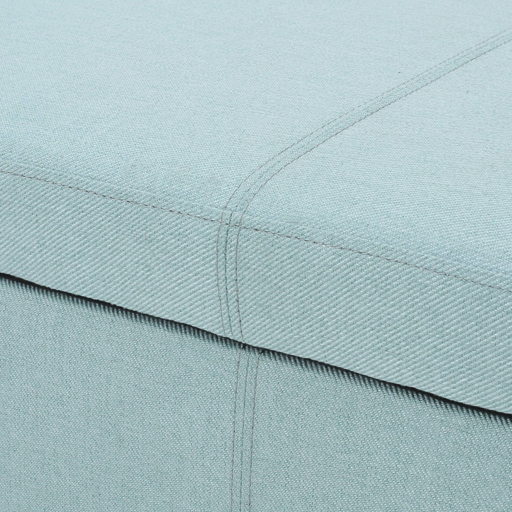 Light Blue Fabric Storage Bench W645068
