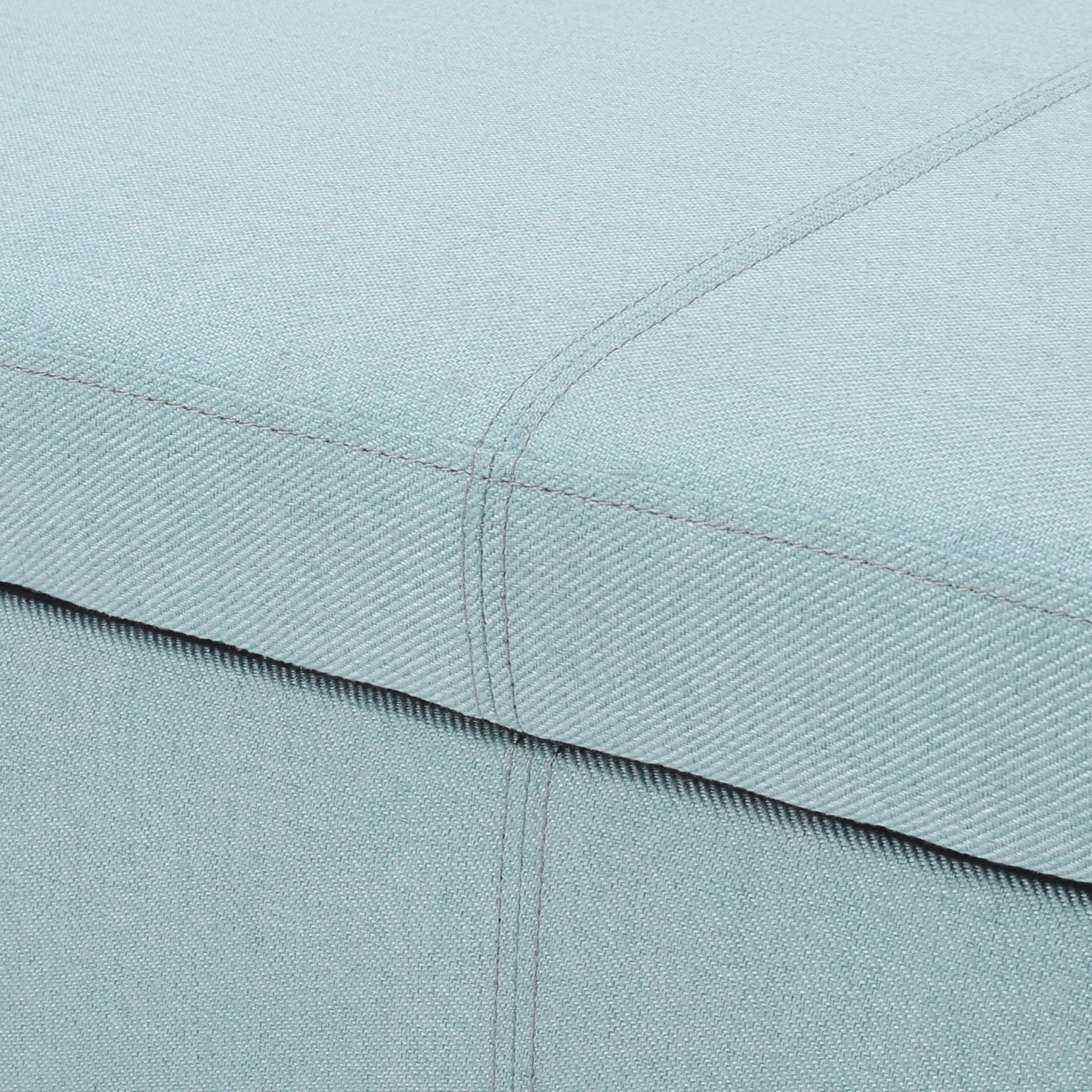 Light Blue Fabric Storage Bench W645068