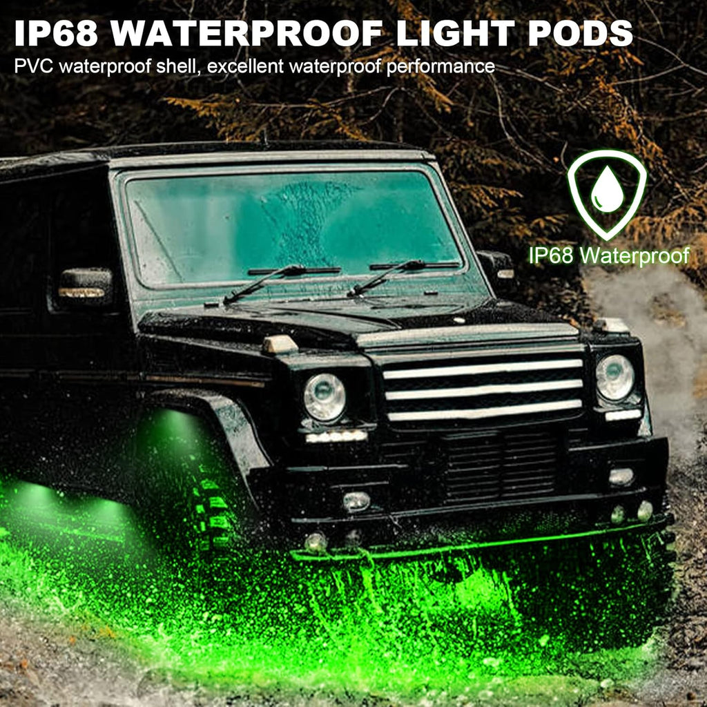 RGB LED Rock Lights 8 Pods Pack of 2 R81787