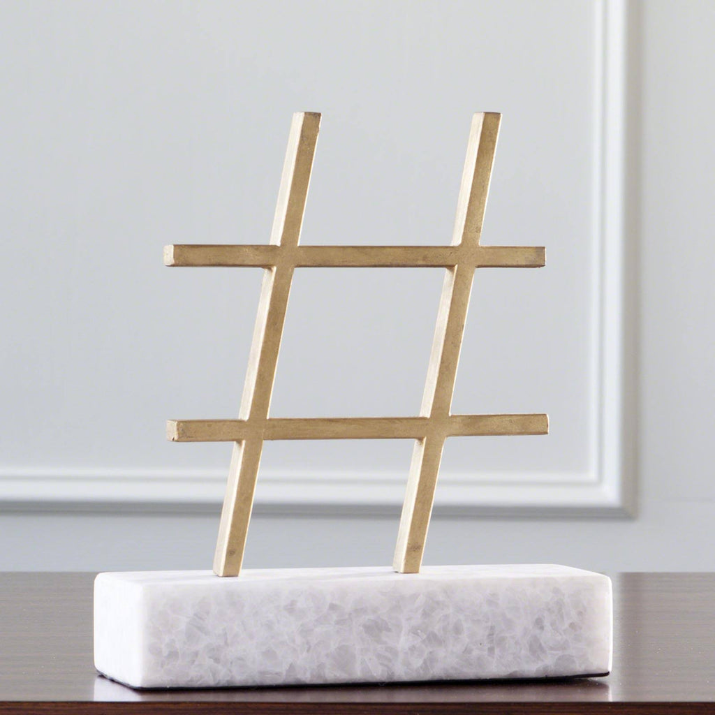 Gold Hashtag N9521