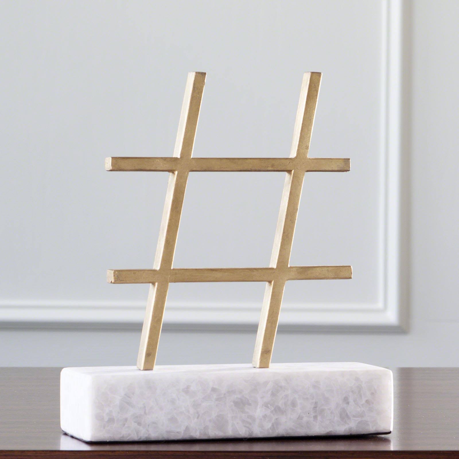 Gold Hashtag N9521