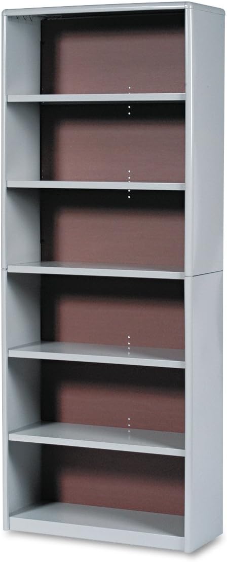 6-Shelf Gray Bookcase E63944