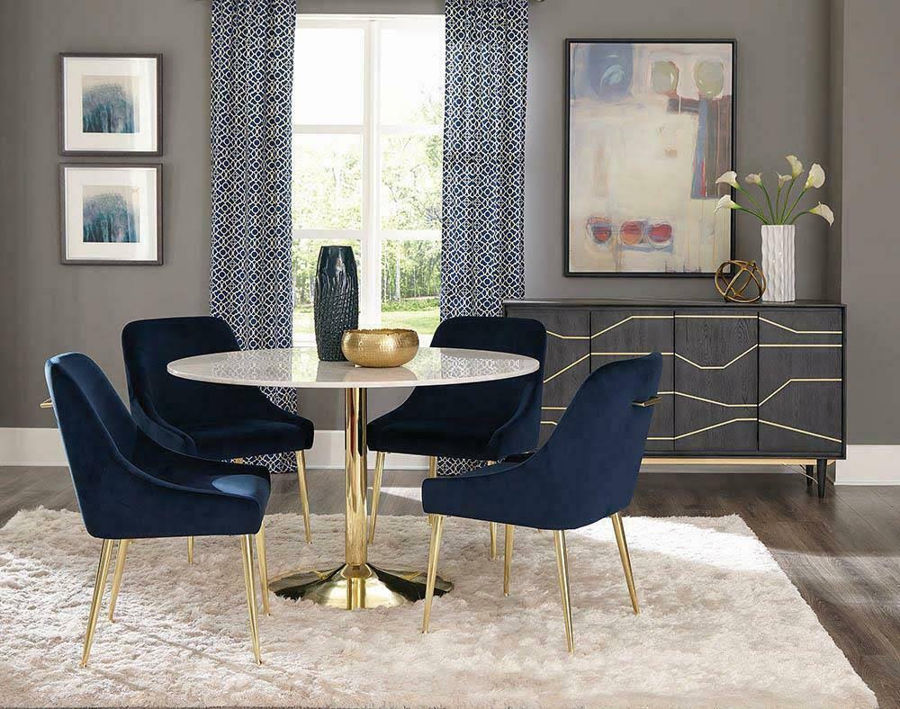 Dark Blue Dining Chair B5623