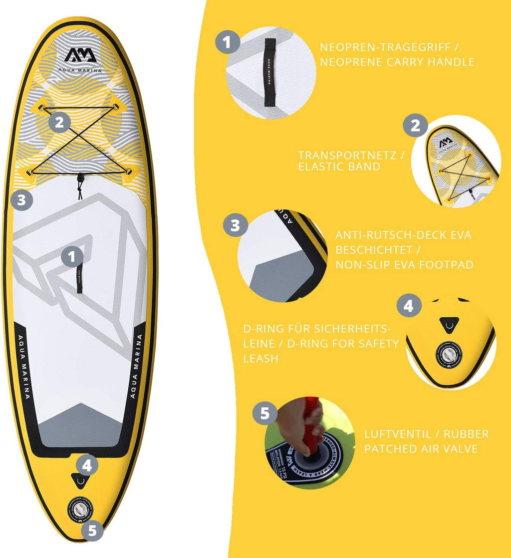 Vibrant Youth iSUP 2.44M with Paddle and Safety Leash S177903