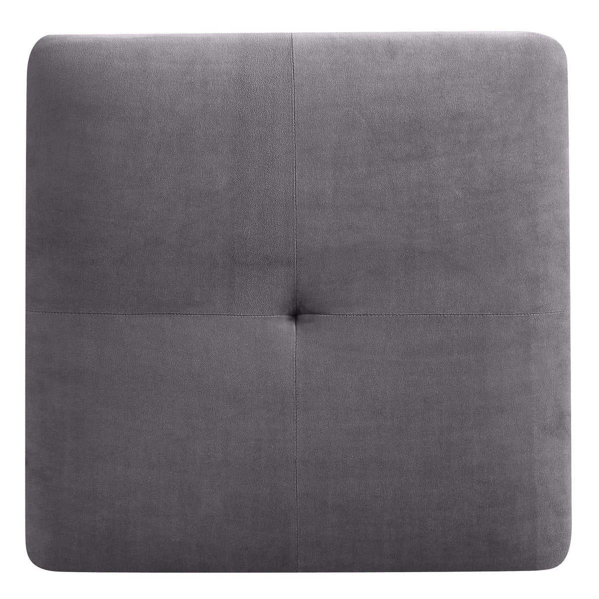 Navy Blue Tufted Velvet Ottoman I4643