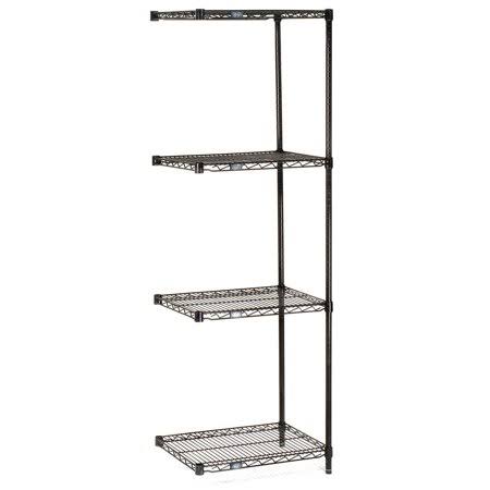 Black Epoxy Wire Shelving Add-On P1378