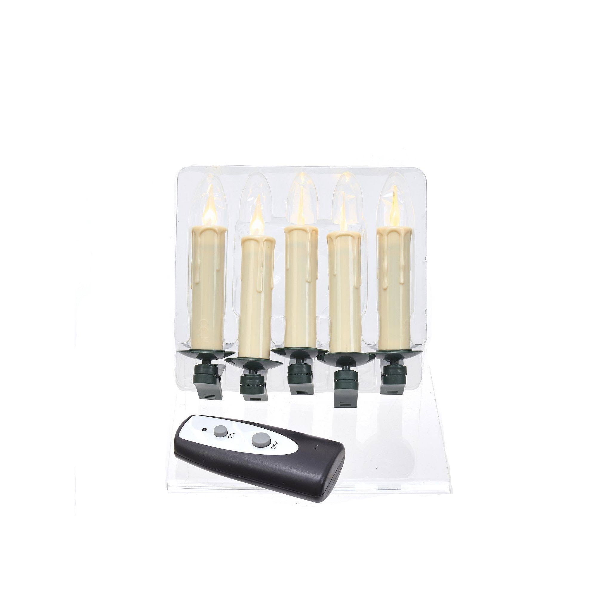Battery-Operated 5-Light Warm White LED Candle Light L6472