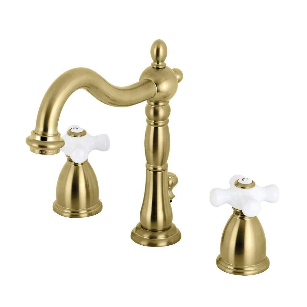 Antique Brass Widespread Bathroom Faucet C599889