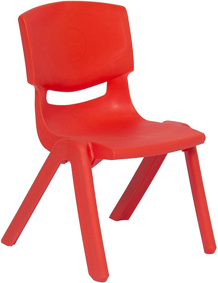Lime Green 4 Pack Stackable Plastic Kids Learning Chairs G378
