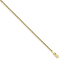 14kt Yellow Gold Rope Chain Anklet 9 inch Lobster Clasp Y438324
