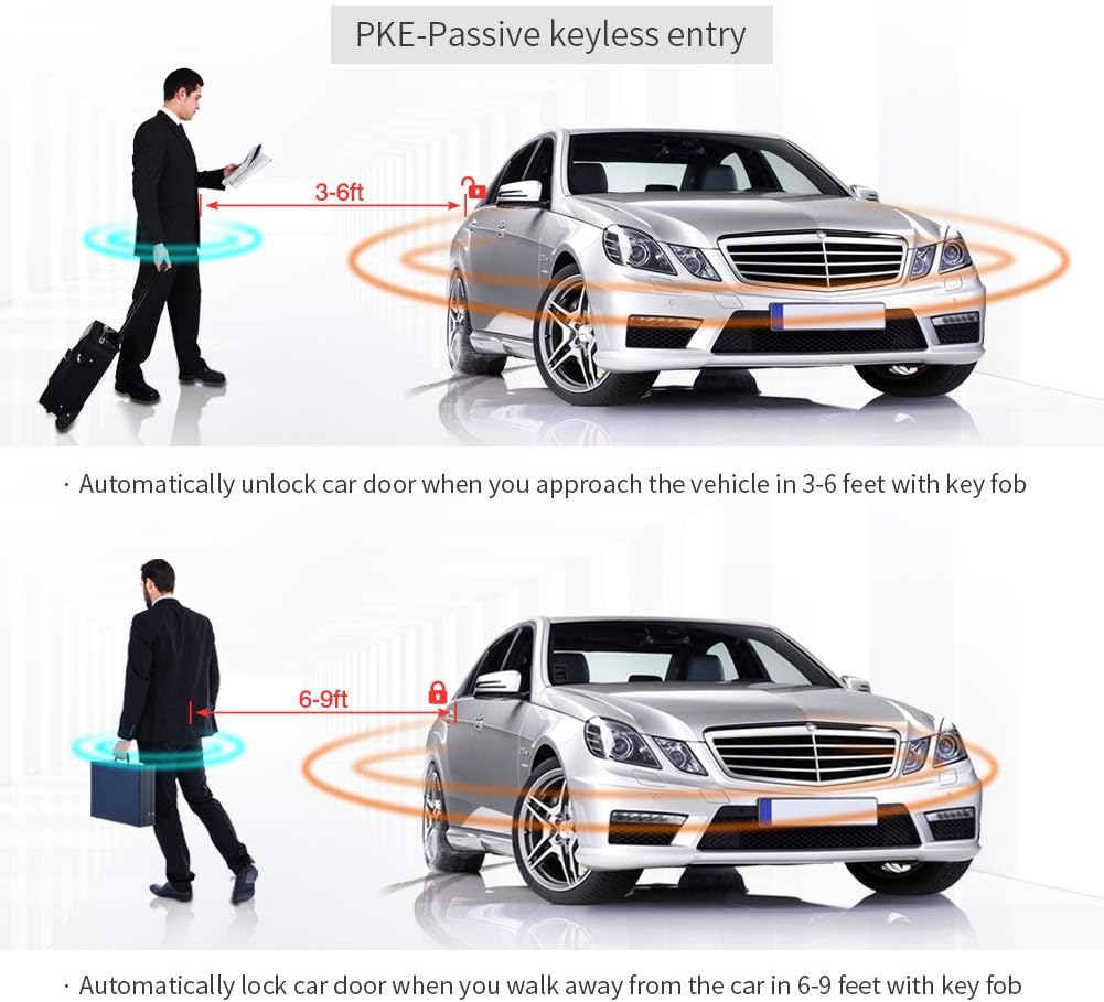 PKE Remote Starter with Passive Keyless Entry Push Start Button for Toyota Fortuner 16-20 Innova 16-19 L866879