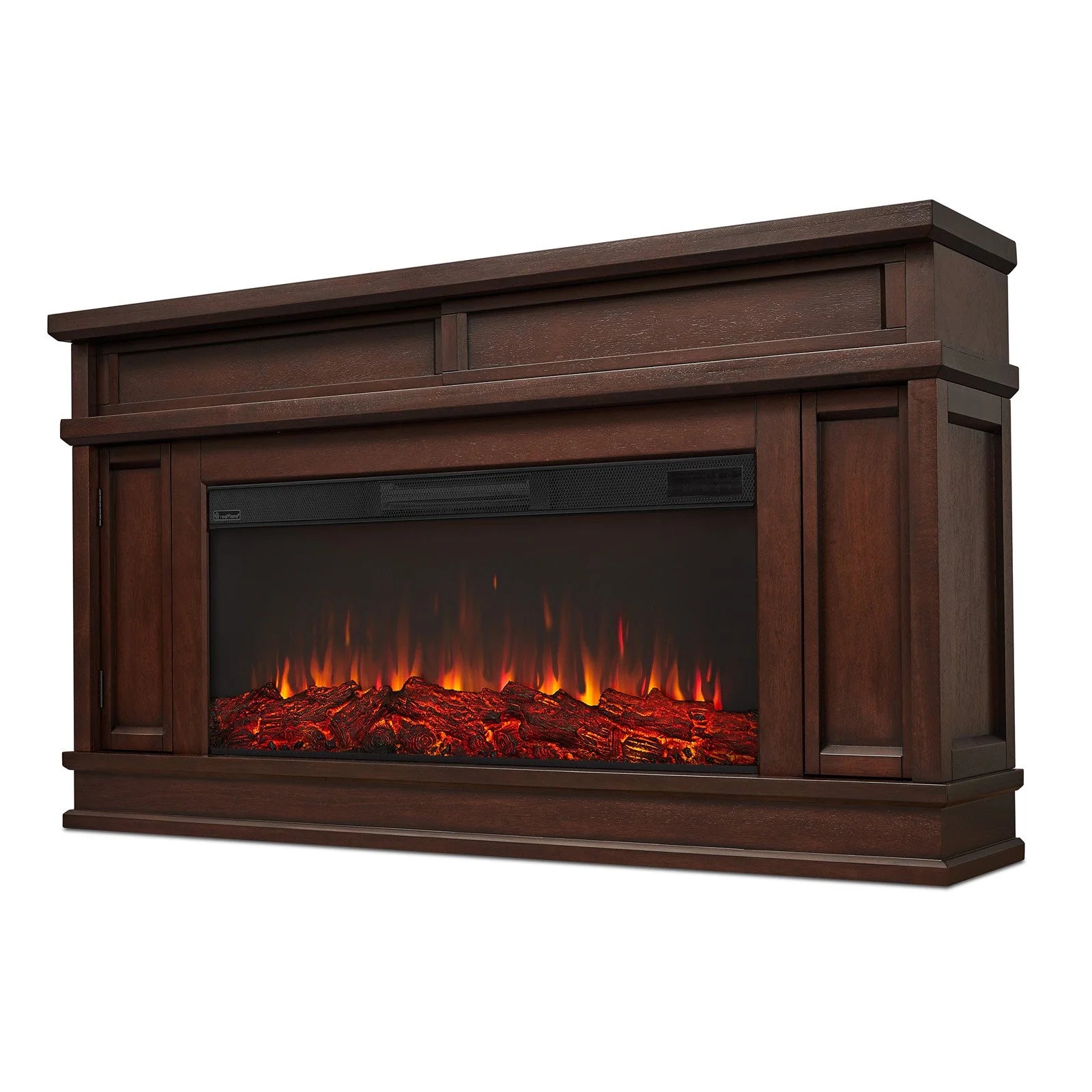 Dark Walnut Electric Fireplace Q11086