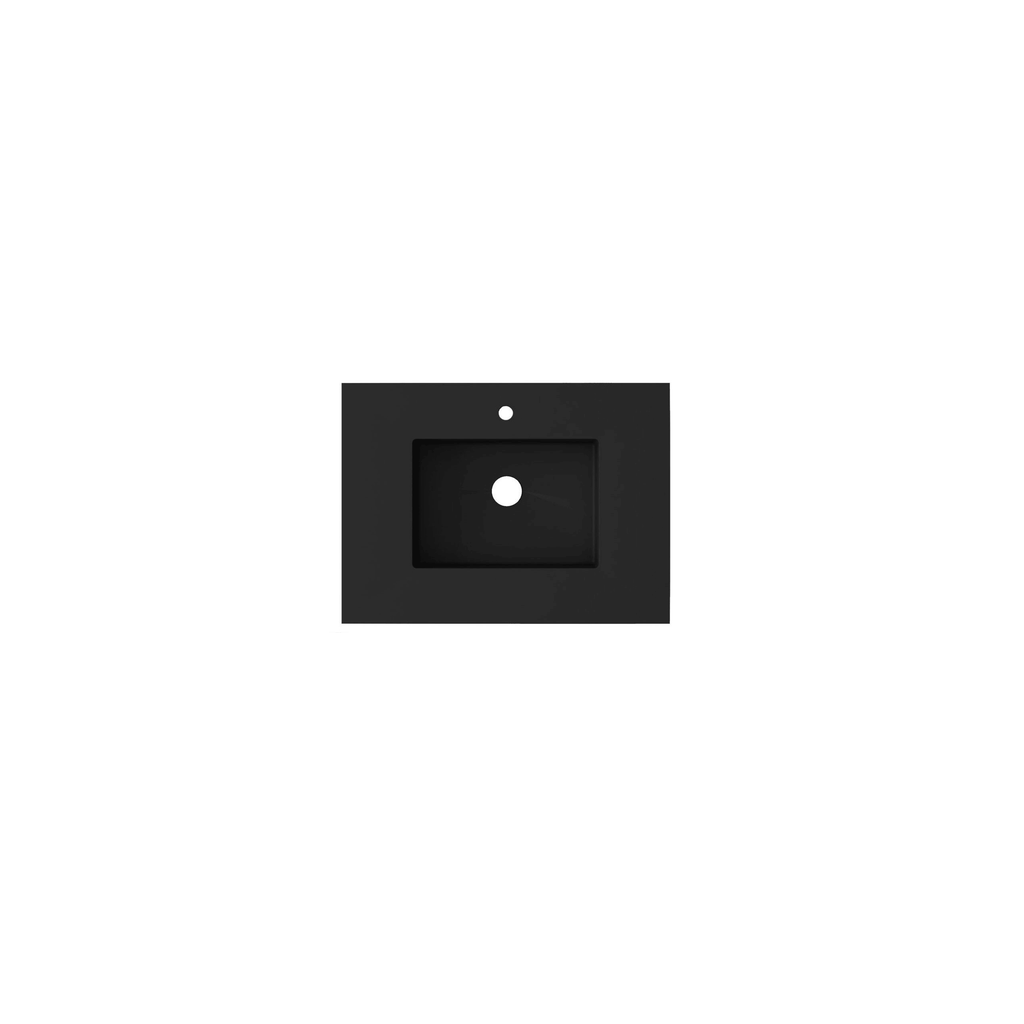 Matte Black Solid Surface Countertop G2615