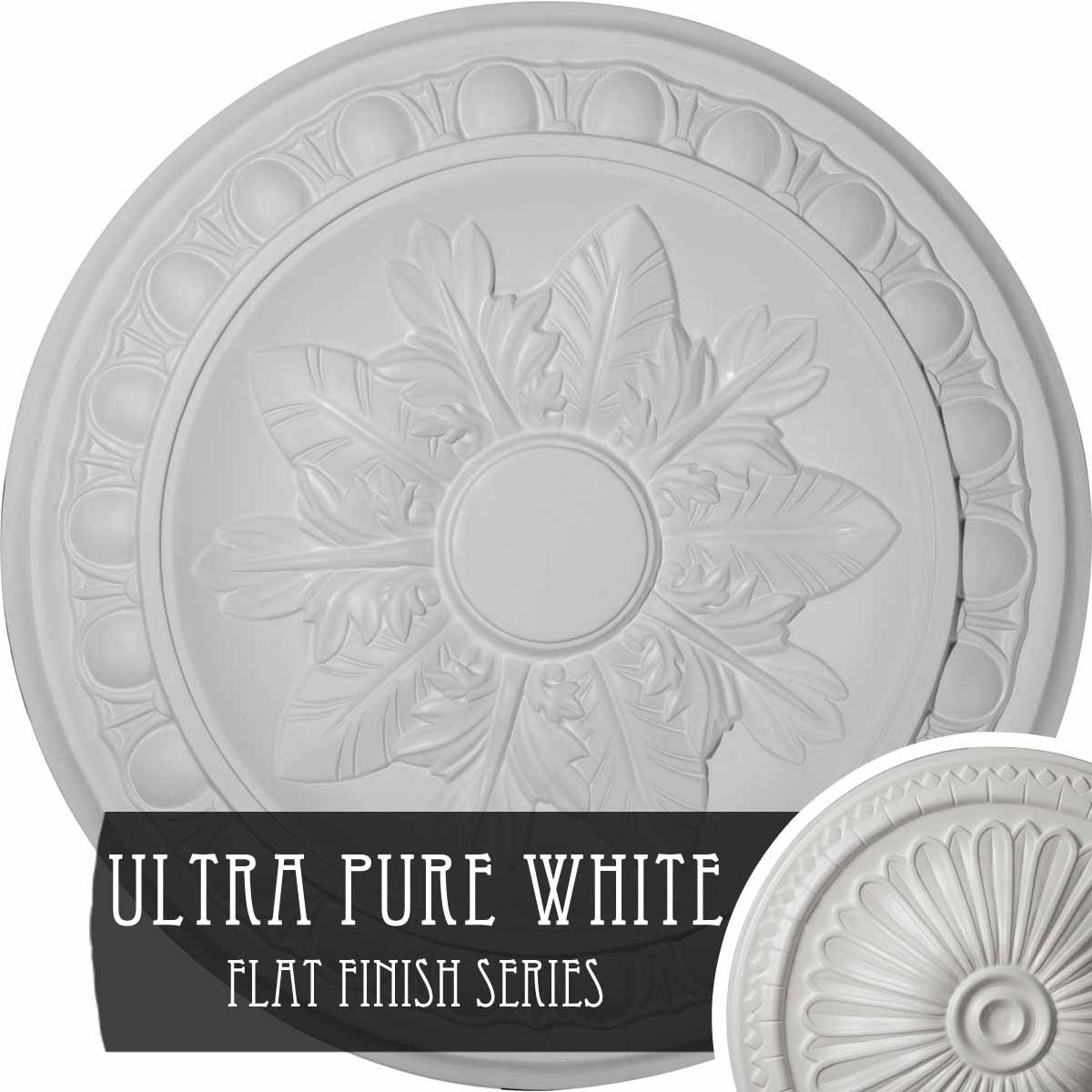 Exeter Ceiling Medallion Ultra Pure White R67587