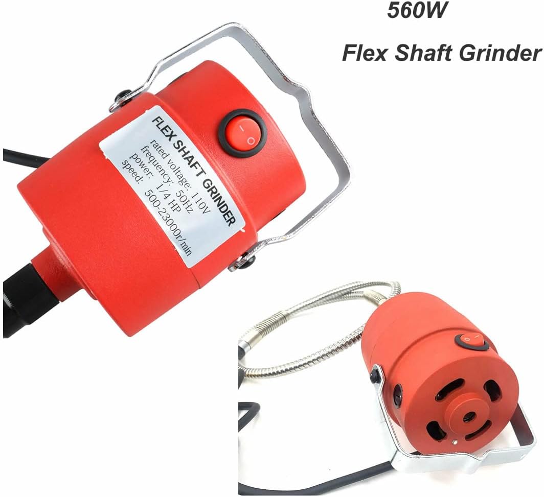 Flex Shaft Rotary Tool Grinder Kit with Foot Pedal Control, 560W, Pack of 2 V746319