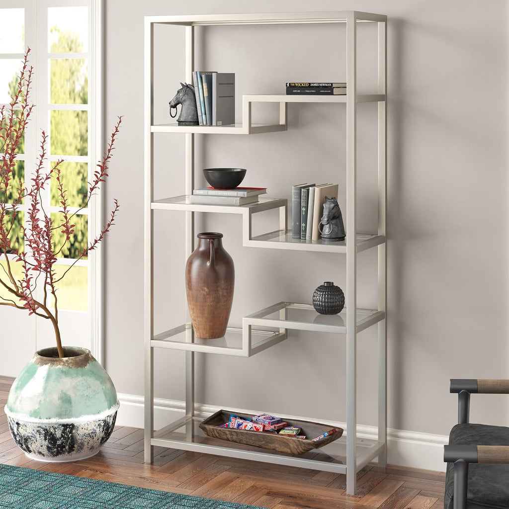 Brass Finish Bookcase X4201