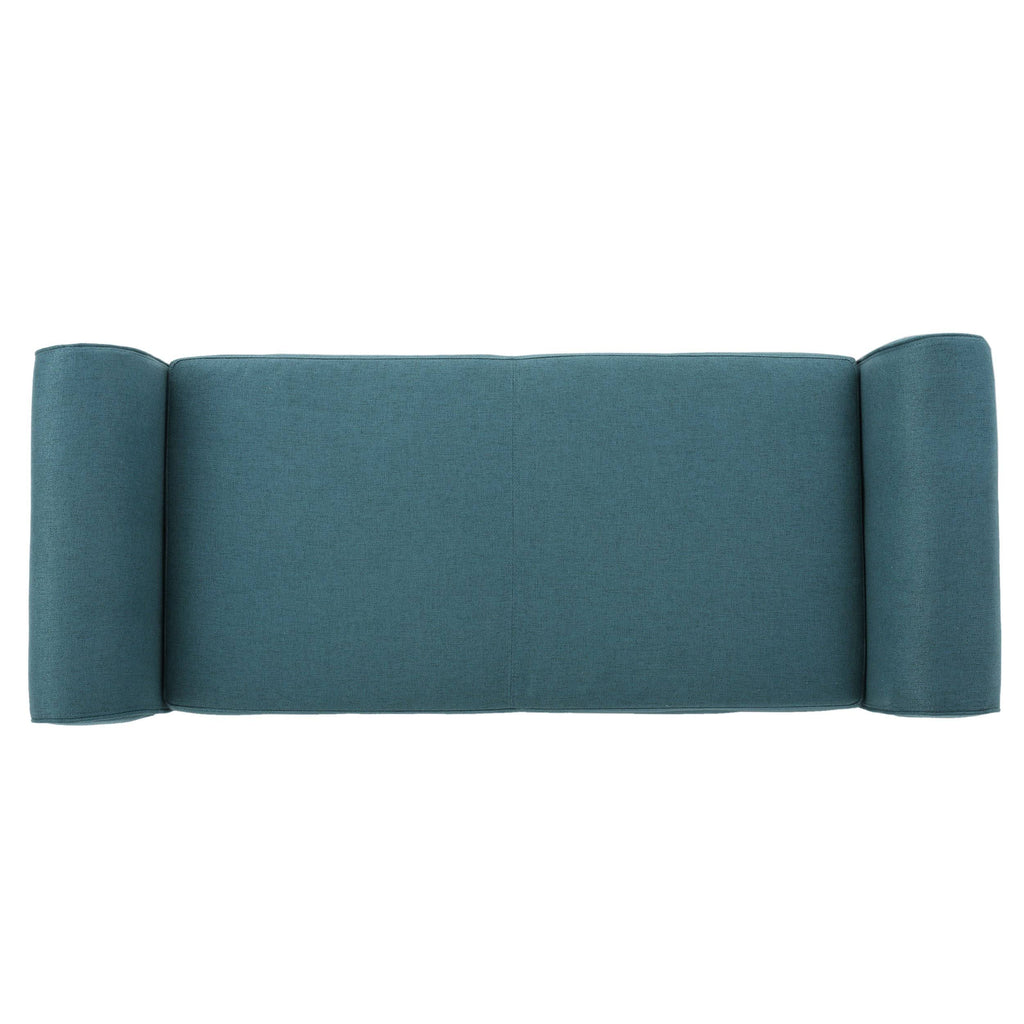 Light Blue Fabric Storage Bench W645068