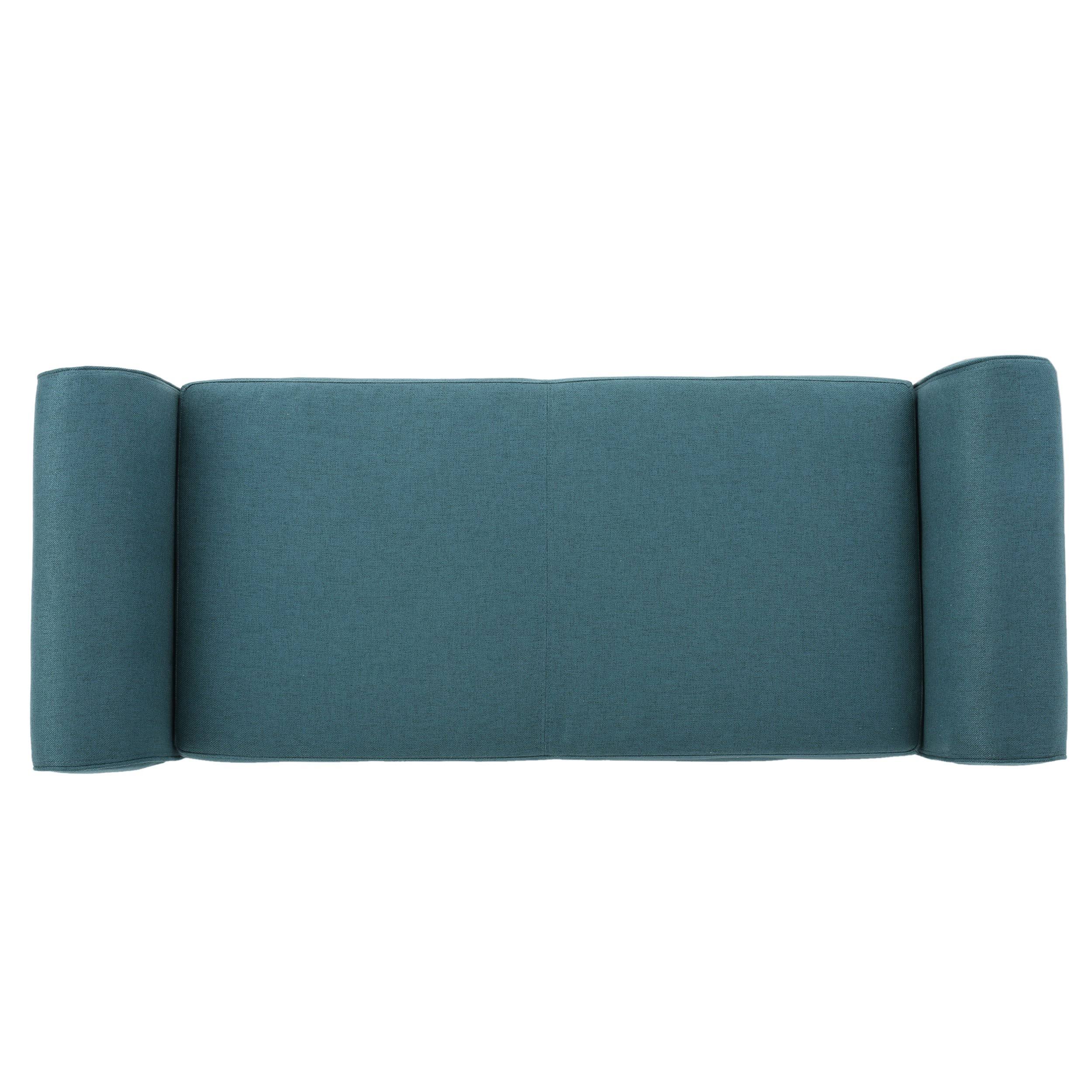 Light Blue Fabric Storage Bench W645068