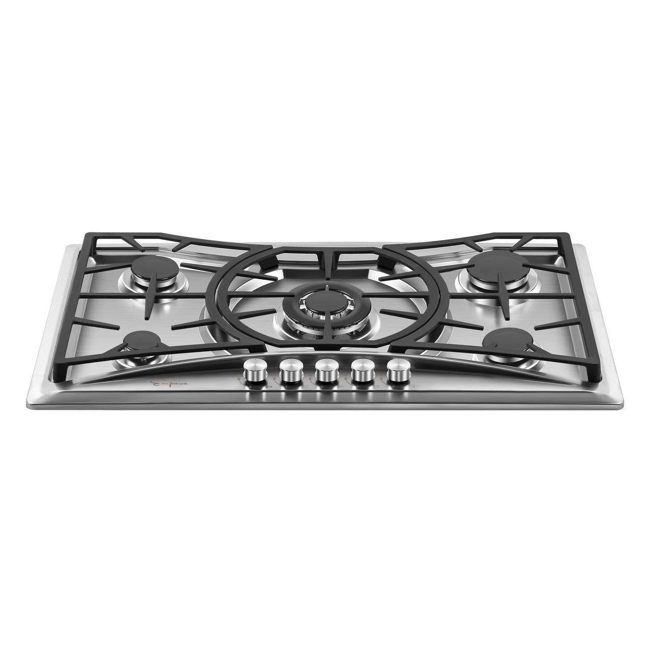 36x22 Stainless Steel 5 Burners Gas Cooktop B666099