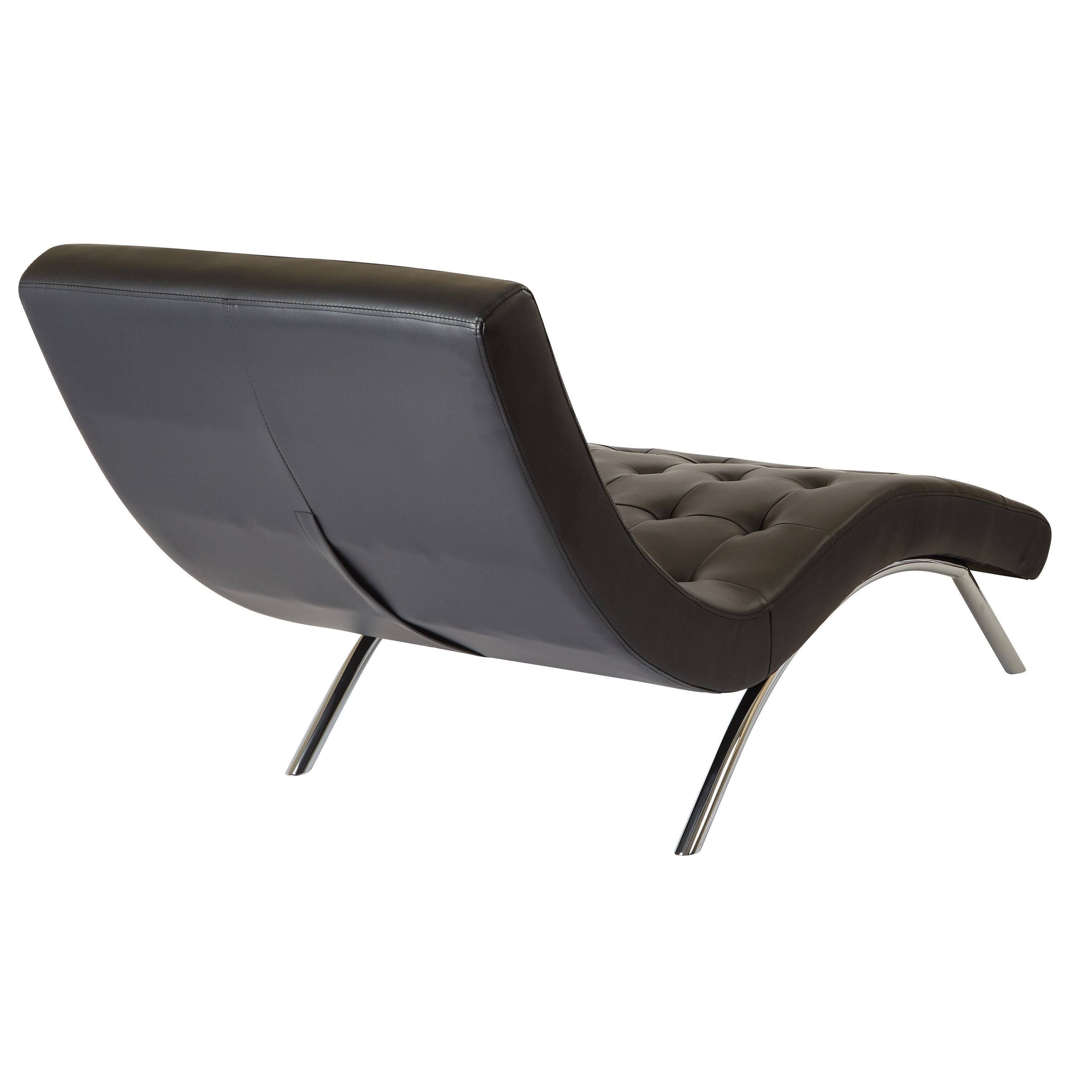 Tufted Chaise Pewter U666