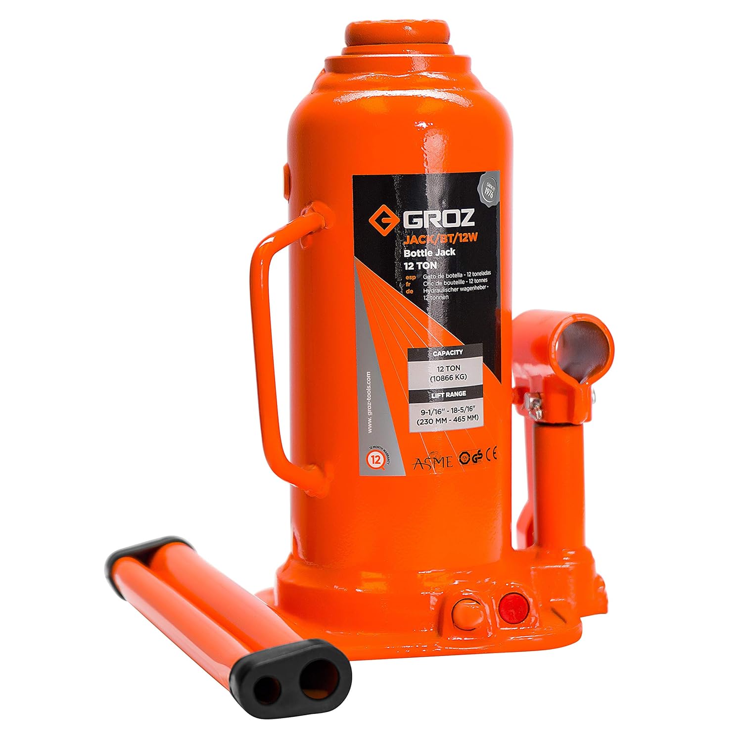 32Ton Welding Type Bottle Jack With Load limiting Device V15601