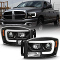 LED Tube Projector Headlights Headlamps Driver & Passenger Side G262