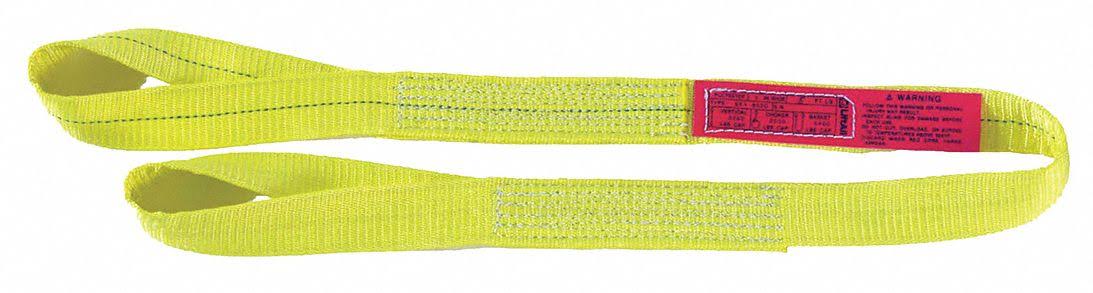Polyester Web Sling, Type 4, 6 In W, 19 Ft M909
