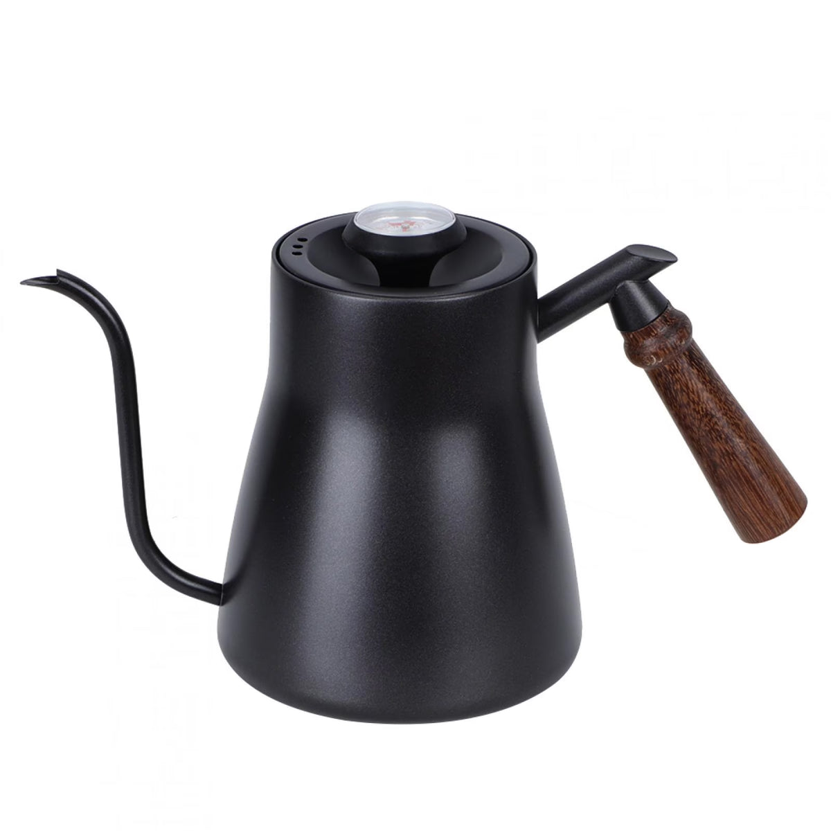 Coffee Pot with Wooden Handle and Thermometer E592