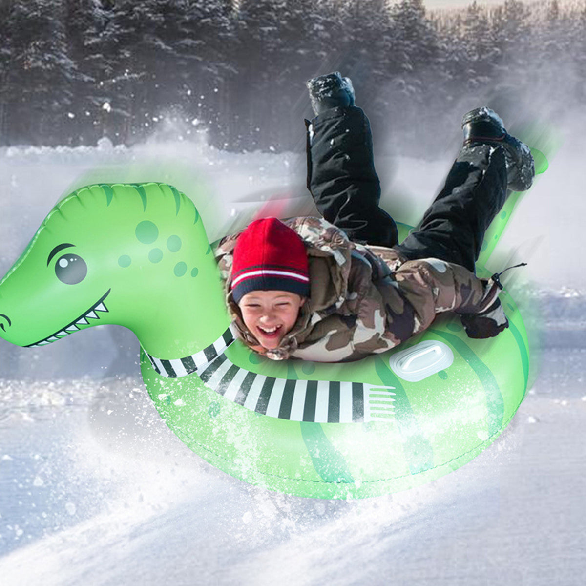Inflatable Ski Ring Sledding Tube Q93072