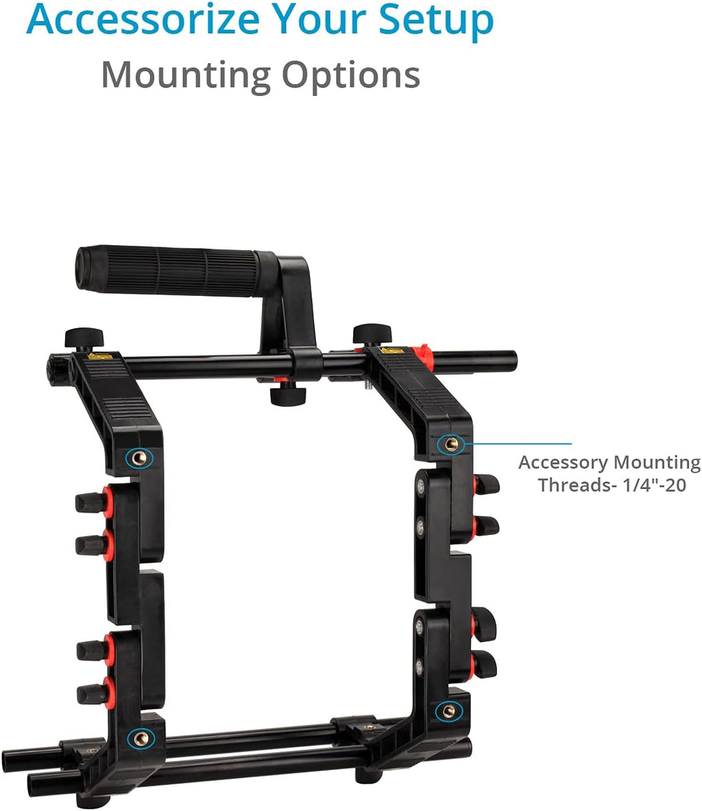 DSLR Camera Cage Shoulder Mount Rig Kit with Follow Focus & Matte Box K707841