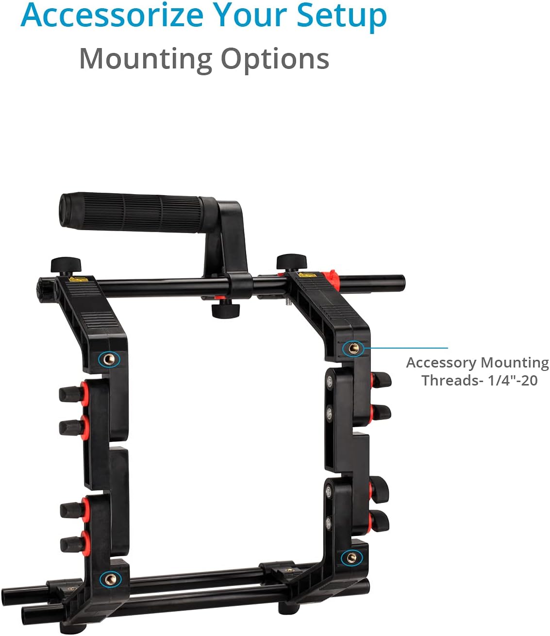 DSLR Camera Cage Shoulder Mount Rig Kit with Follow Focus & Matte Box K707841