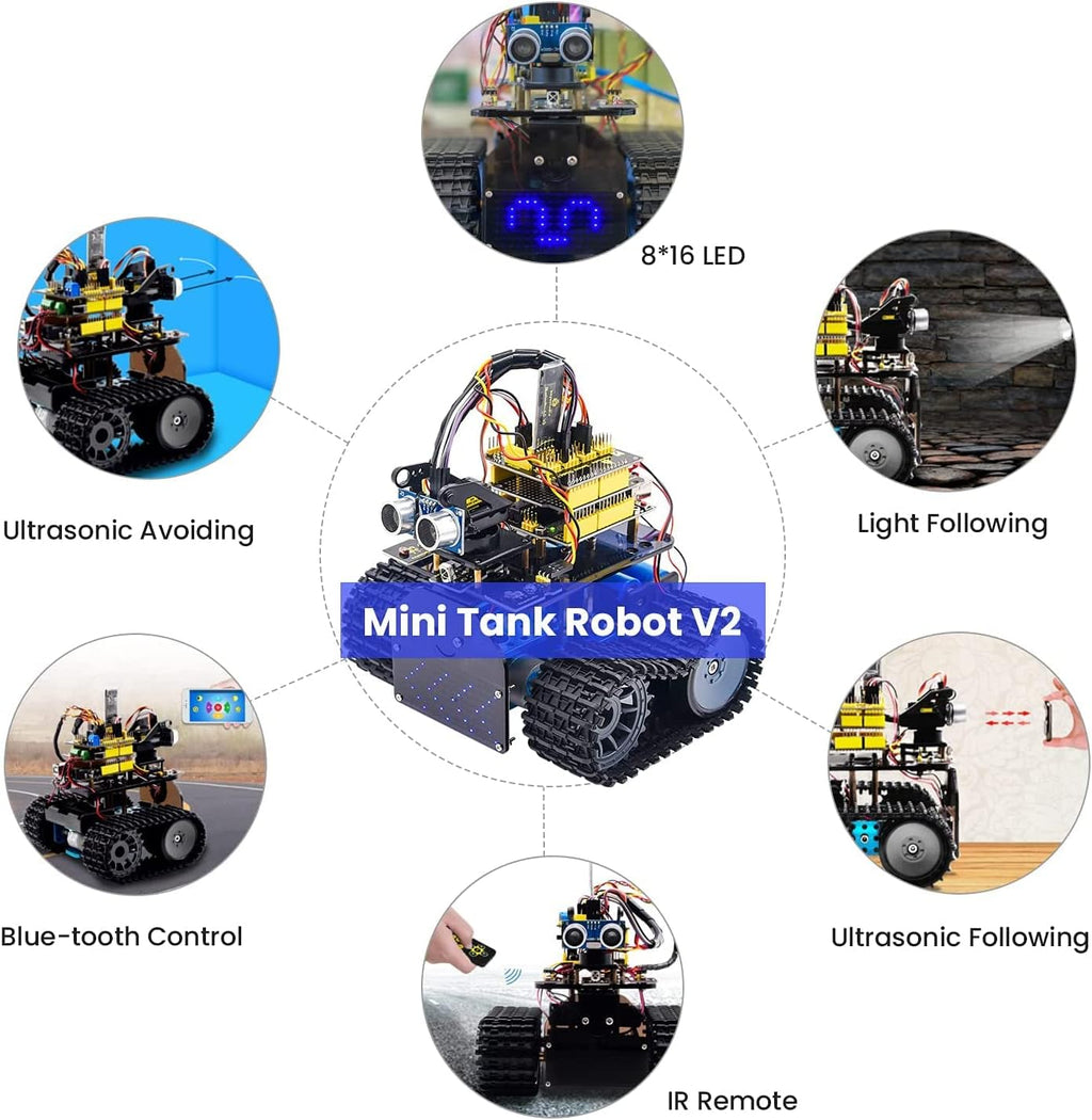 Mini Tank Robot Smart Car Kit for Arduino K575