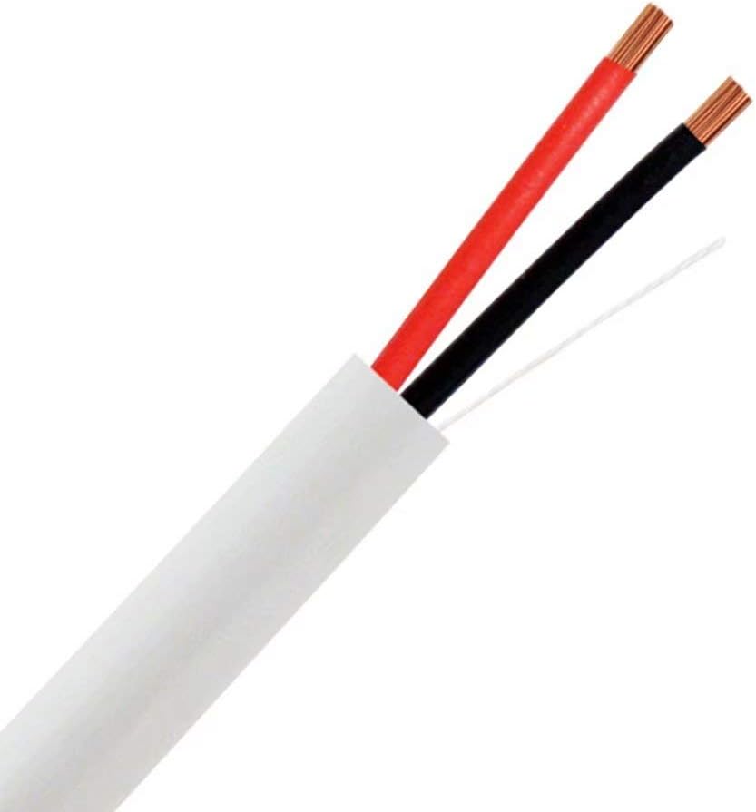 12AWG 2 Conductor 200 Feet White Oxygen Free Copper Speaker Wire Y432006