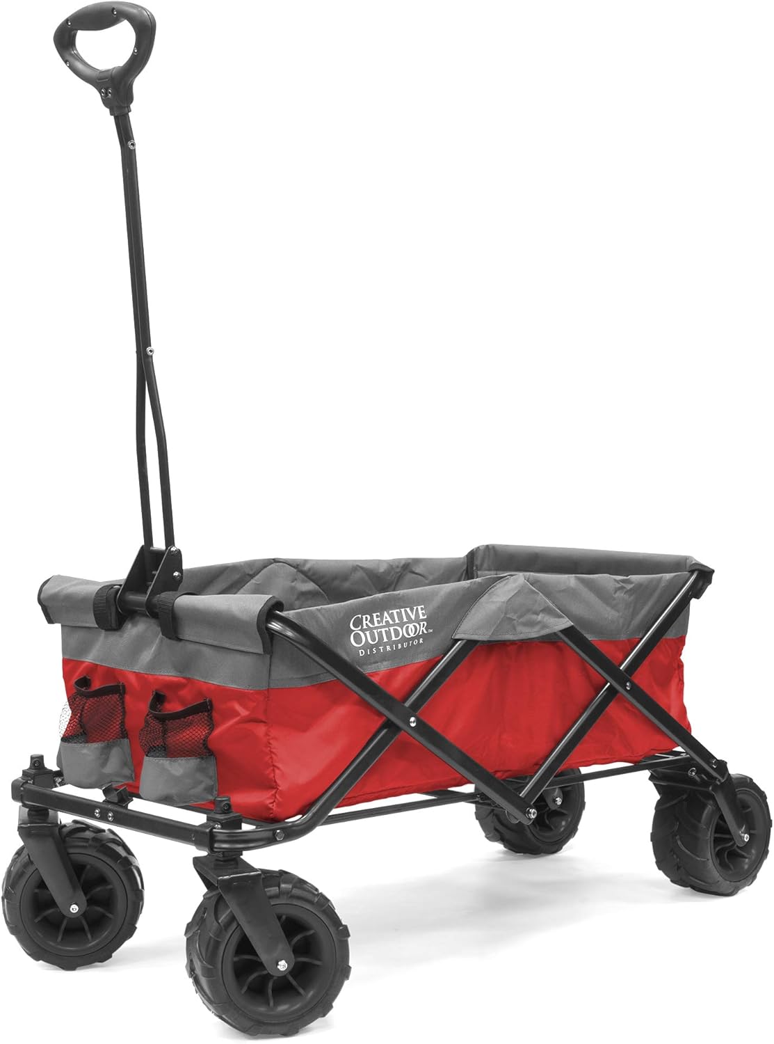 Red Collapsible Folding Wagon Cart S48328