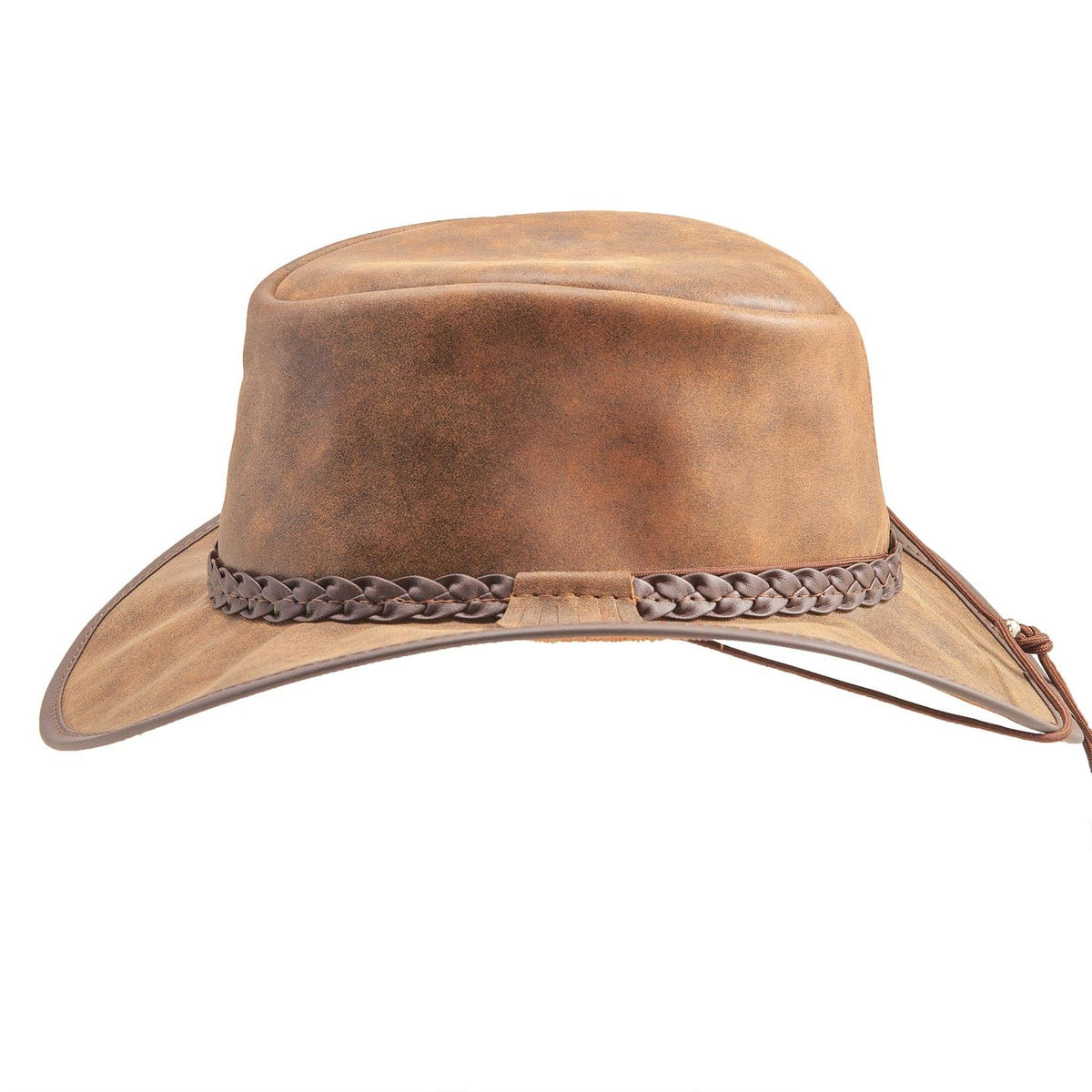 Copper Leather Hat I398
