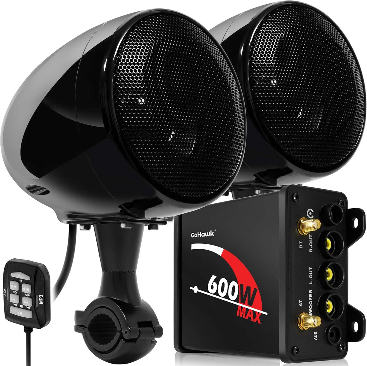2.1 Channel 600W Waterproof Bluetooth Motorcycle Stereo Speakers I794541