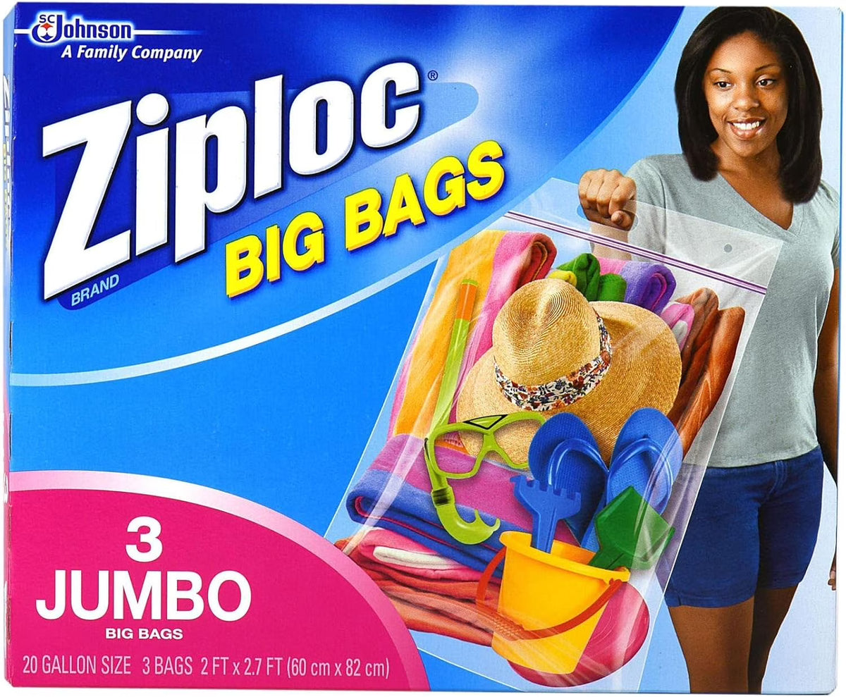 XXL Double Zipper Bag - 6 Count X16896
