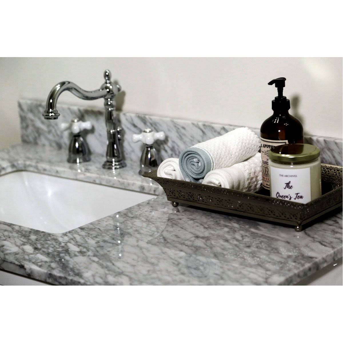 Antique Brass Widespread Bathroom Faucet C599889