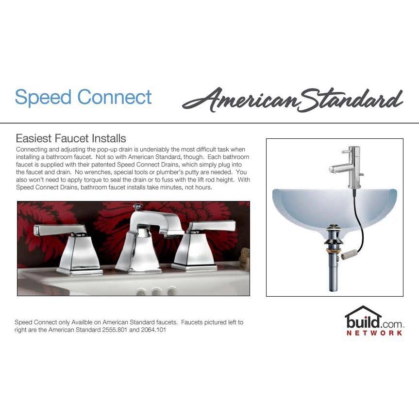 Chrome 2-Handle Widespread Bathroom Faucet B281
