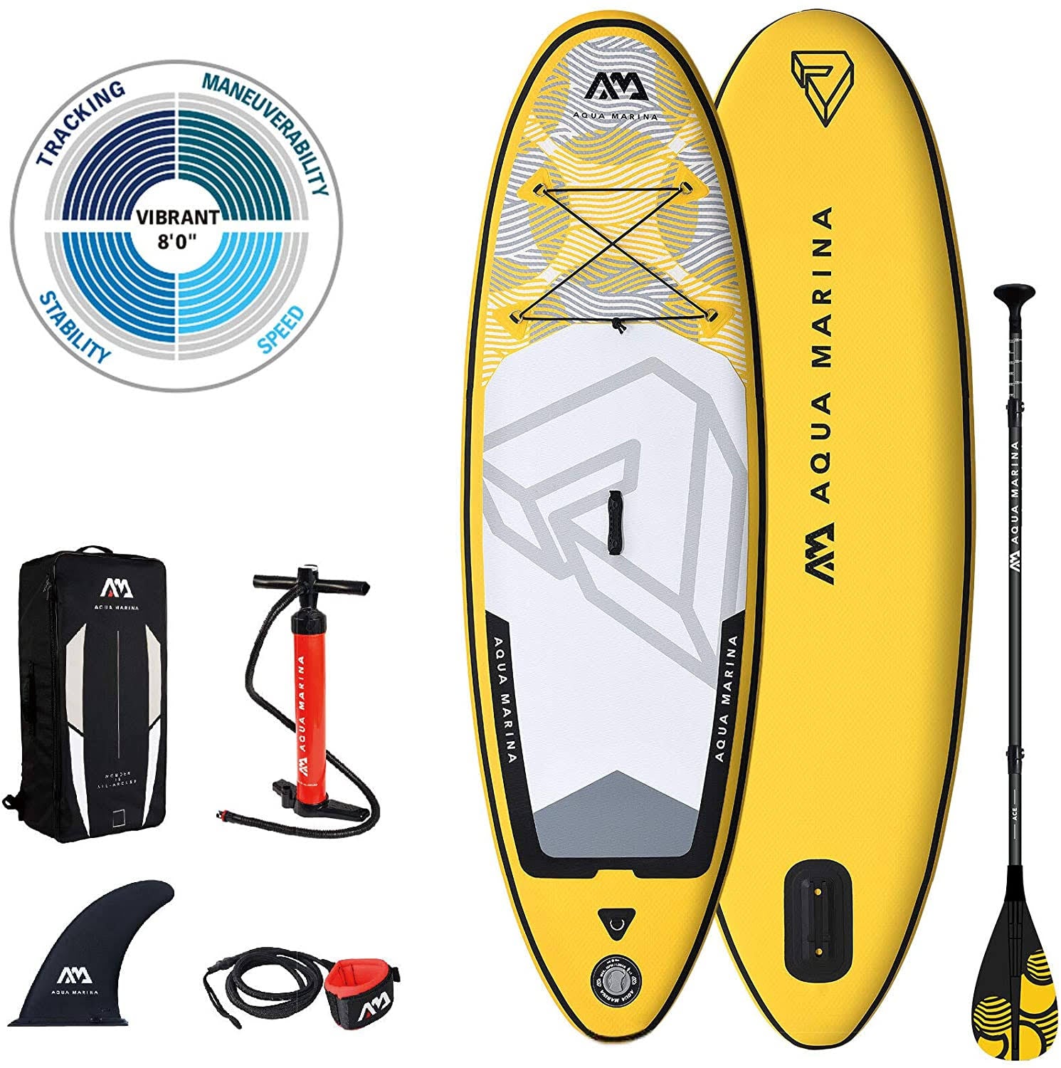 Vibrant Youth iSUP 2.44M with Paddle and Safety Leash S177903