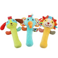3 Pack Baby Rattles Toys Soft Rattle Sensory Toys Stuffed Animals Hand Grip Set I9845