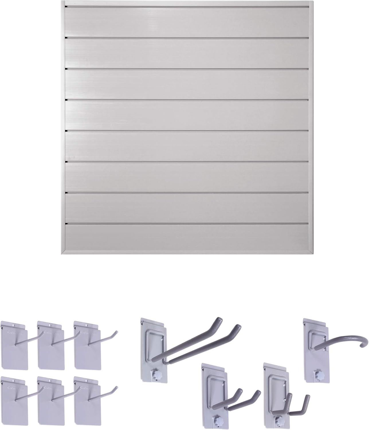 6" Starter Bundle (8x4 ft) with 10-Piece Locking Hook Kit (White) Q783633
