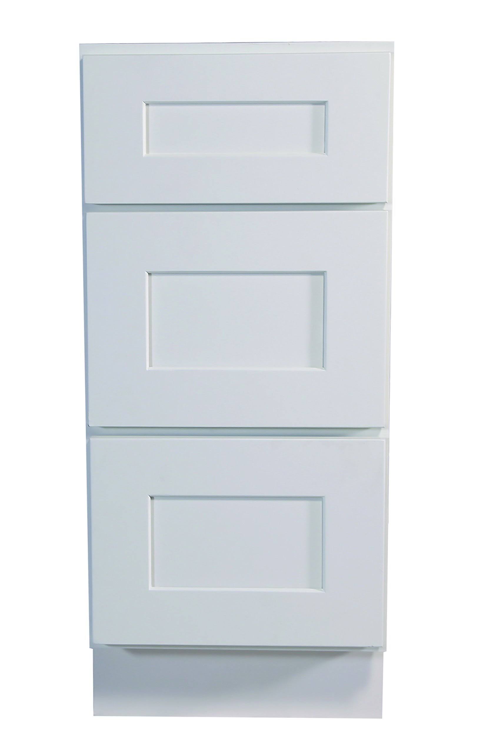 White Shaker Drawer Base Cabinet U1037