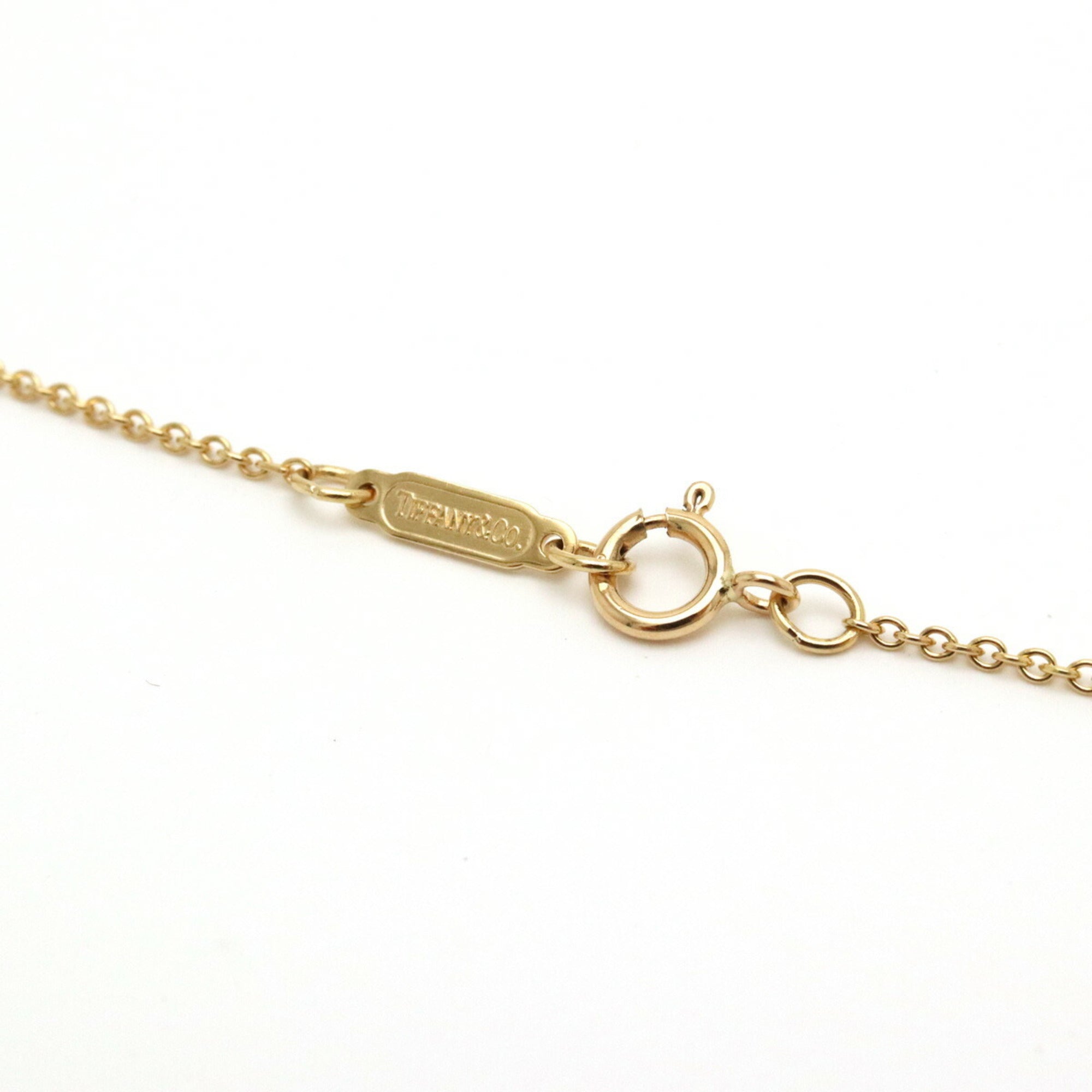 Tiffany Triple Open Heart Pendant Necklace Yellow Gold Y740930