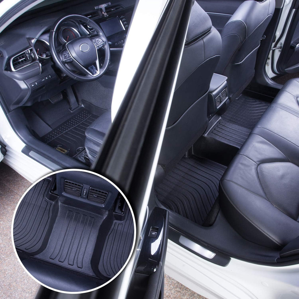 Black Front and Rear Car Mats for Lexus RX 2016-2022 O706