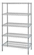 24 inch x 42 inch x 86 inch Stainless Steel 5-Shelf Unit L968