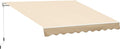 Beige Retractable Patio Awning Q645